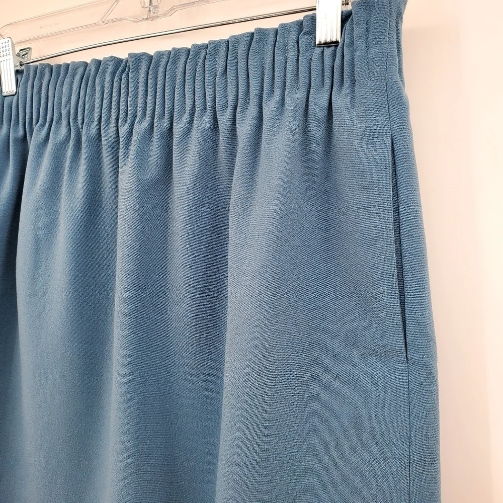 J.Crew Mercantile Solid Blue Pull on Casual Mini Skirt w/ Pockets